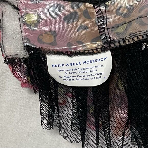 Build a Bear Lot Of 3 Teddy Bear Clothes Silver Romper Blue And Red Dresses - Picture 9 of 14